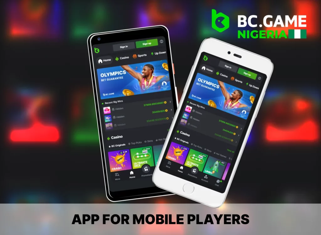 BC Game provides free access to the BC Game app for players in Nigeria.